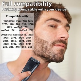 Raheem 5 Stücke Scherkopf Kompatibel mit Braun1 190s-1 Series 1, Ersatzkopf mit Rasiererfolie für Elektrorasierer Series 1 10B/20B, 190 180 170 Ersatzteil für Rasierer