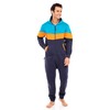 Skylinewears Men's Fleece Hooded Onesie Stylish Unisex Zip-Up Jumpsuit Pajamas