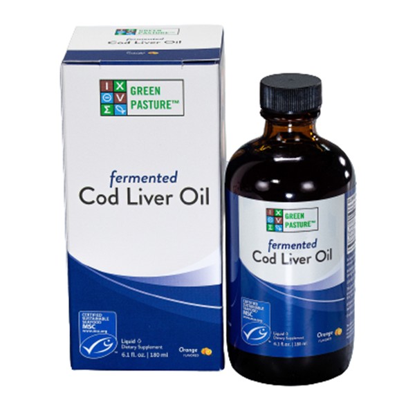Green Pasture Fermented Cod Liver Oil Orange 180mL