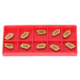 10 Pieces CNC Rotary Blade HW190223113 CNC Lathe Turning Tool Carbide Inserts Blade Cutter Durable Machine Peocessing Accessories GTN3 Robust Blade