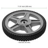 PINGEUI 2 Pack 12" x 1.75" Plastic Spoked Wheel, 1/2"