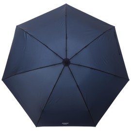 Moonbat 21-431-10965-02 Rain Umbrella, Folding Umbrella, Ultra Lightweight, Large Size, Barberla, Plain 23.6 inches (60 cm), Blue, blue