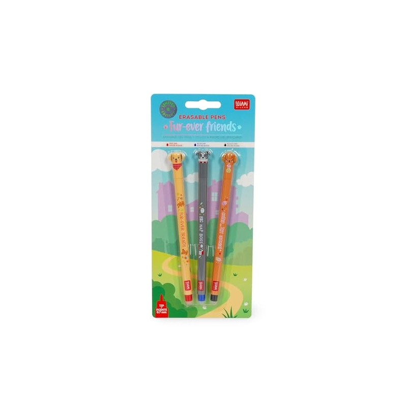 Legami - Set mit 3 radierbaren Stiften - Erasable Pen