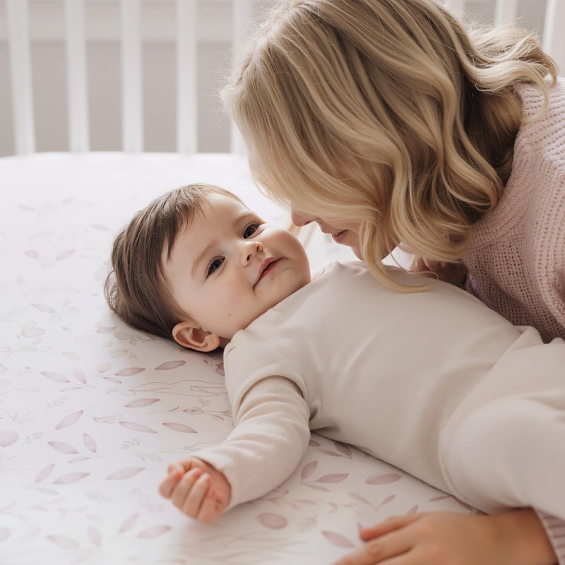 Baby Crib Sheets (2-Pack) for Boys Girls, Soft Fitted Sheets