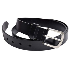ARONA Genuine Leather Belt, Gentleman's Belt, Cow Leather, Italian Leather, Men's, Y 4 Designs, B Black