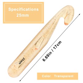 25 mm Crochet Hook, Large Crochet Hooks for Chunky Yarn Ergonomic Knitting Needles Crochet Needle for Beginners and Handmade DIY Knitting Crochet (25 mm)