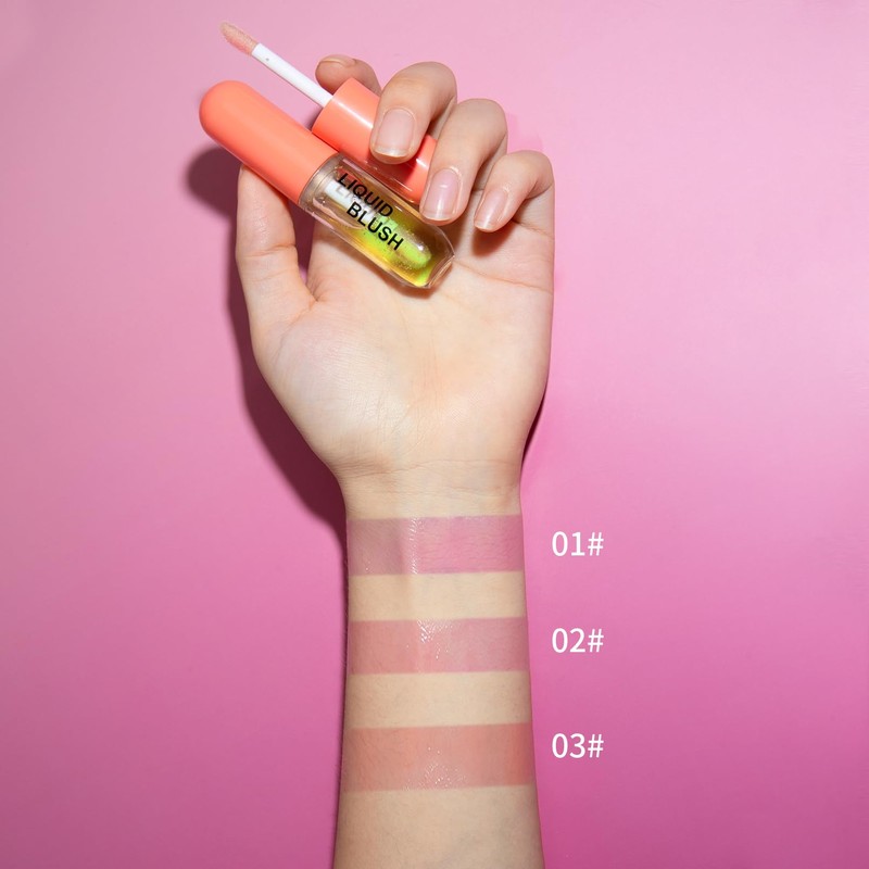 Liquid Cream Blush Stick - Soft Cream Liquid Blush, Long-Wearing