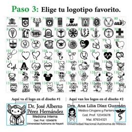 Sellos Portátil Personalizados Médicos Para Doctores                                                                                                  