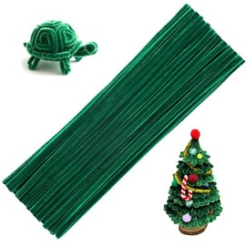 60 Pieces Green Pipe Cleaners - Pipe Cleaners Chenille Stem,Bulk Art & Craft Pipe Cleaners for Christmas Craft and Creative Home Decoration