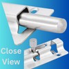 2 Pack 3" Chrome Slide Door Bolts, Stainless Steel Barrel