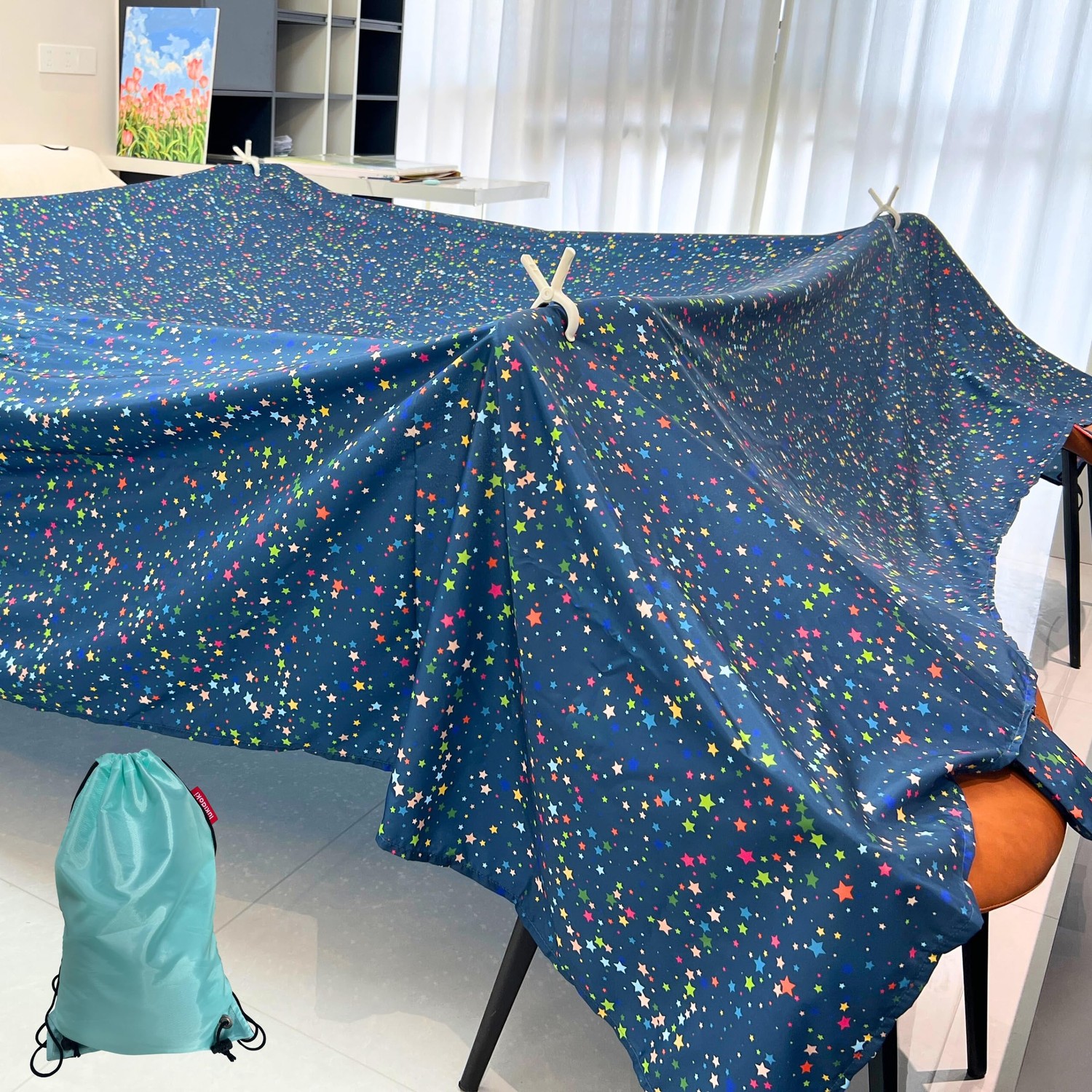 Magic Fort Building Kit for Kids - Large Lightweight Blanket Fort ...