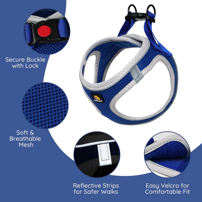 BELLA & PAL Step in Vest Harness for Small and