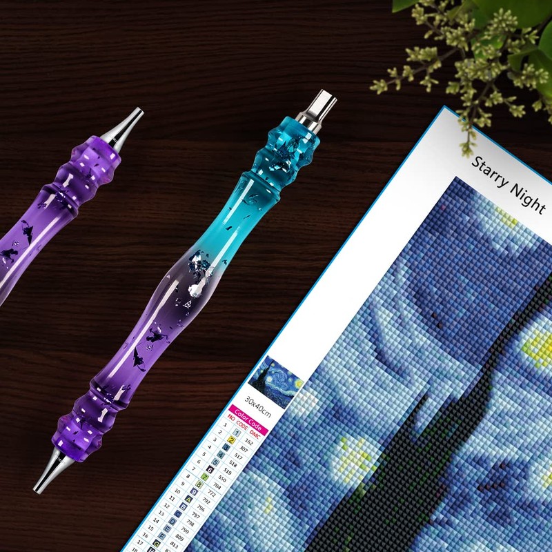 CATEARED Diamond Painitng Pen with Stainless Steel Forever Tips, Resin