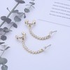 Vacaonio Sparkling Rhinestone Ear Climber Earrings Gold Crystal Crawler Climber