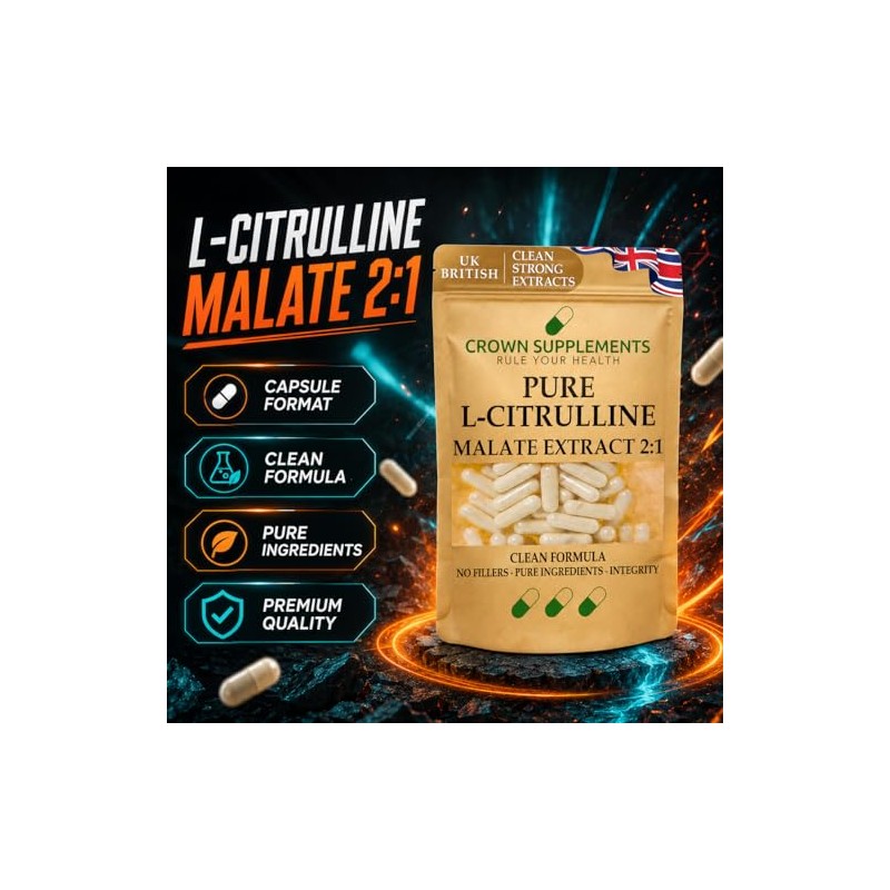 Pure L-Citrulline Capsules Extract 2:1 | Clean L Citrulline Powder