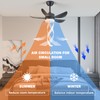 RHEAFON Ceiling Fans with Lights and Remote,30 Inch Smart Ceiling