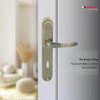 Domino Door Handle Nova M3 BRONZE BB Deadlock 72