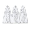 Yuannee Parabolic Stencil,3 PCS Drafting Tool Multifunctional Standard Parabola Ruler