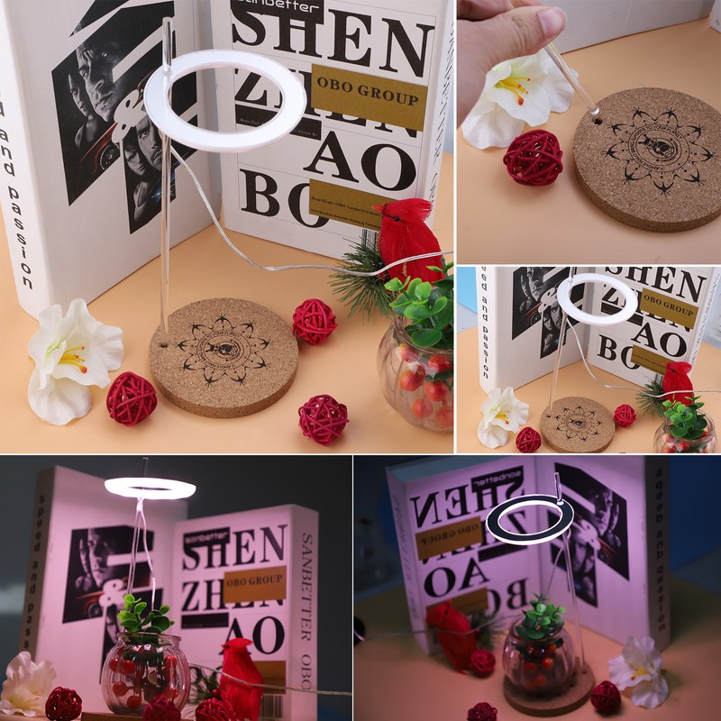 Plant Grow Light 3.3in Diameter 3 Heads Easy Operation Brightness