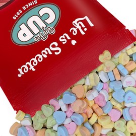 By The Cup By The Cup Small Candy Conversation Hearts, 5 Pound Bulk Bag