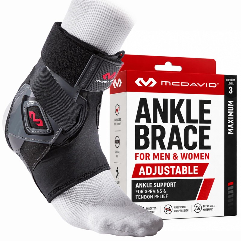 McDavid Bio-Logix Tobillera Prevencin de esguinces, terapia fsica, gran comodidad