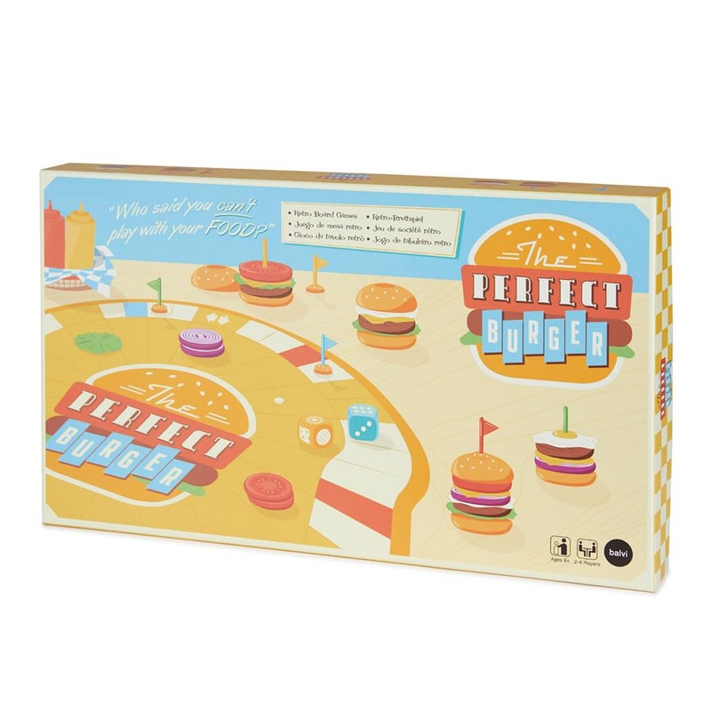 Balvi Board Game The Perfect Burger Create the Best Burger