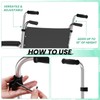 Datanly 2 Pcs Wheelchair Handle Extender Universal Wheelchair Accessories Adjustable