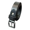 Men's Leather Belt, Black Full Grain Leather Belts, 1" Wide
