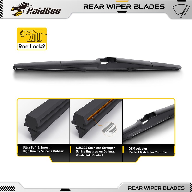 RaidBee Rear Wiper Blade 14 inch, OEM Replacement for Hyundai
