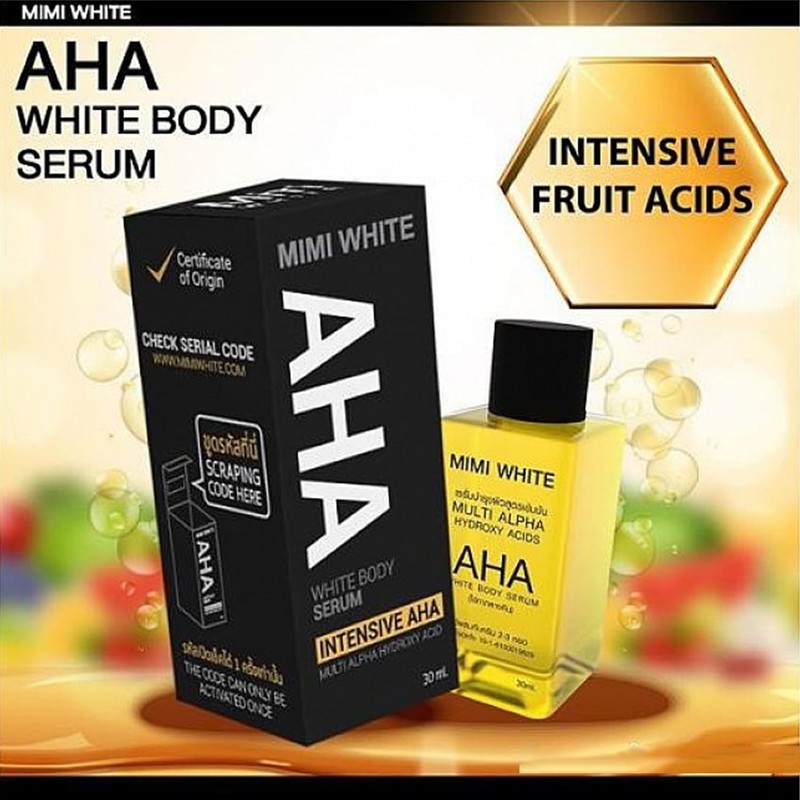 MIMI White AHA Youthful Radiant Glowing Moisturizing Serum - Natural