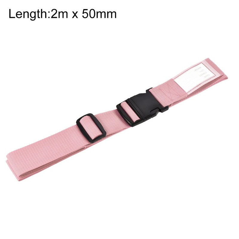 sourcing map Luggage Strap Suitcase Belt with Buckle Label, 2Mx5cm