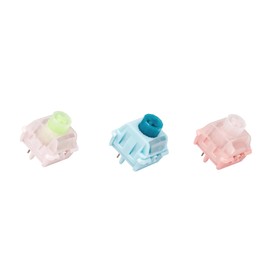 WS BigLucky Keyboard Switches, Three Types Linear Tactile Clicky Switch Pack, 5 Pins Pre Lubed Mechanical Key Switch for MX Mechanical Gaming Keyboard 12Pcs (Multicolor)