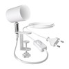 ledscom.de Waika Clamp Light Switch Matt White with LED GU10