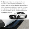 CCOQ 2PCS Car Rear Bumper Diffuser Kit, Anti-Collision Shark Fin
