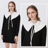 NiceYnn Wool Shawl False Collar Neck Warmer, PU Detachable Mini