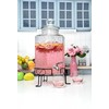 2.5 Gallon Glass Beverage Dispenser Stainless Spigot and Stand