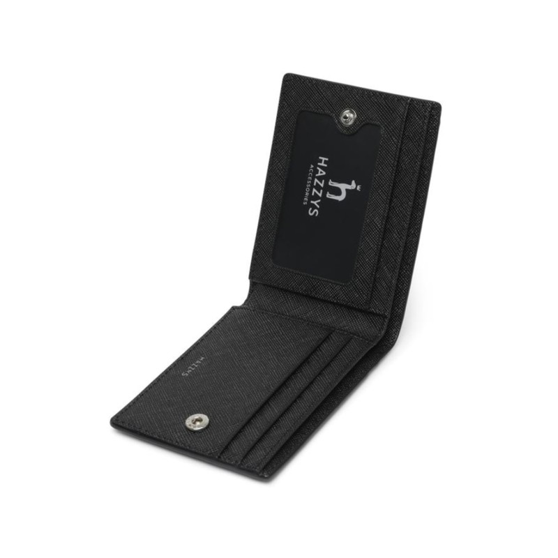 Hazzys (대구신세계)블랙 체크 2단 목걸이형 카드지갑 HJHO5E660BK (Daegu Shinsegae) Black