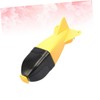 Kisangel Rocket-Shaped -Distance Fishing Bait Tool Yellow Black Artificial Bait