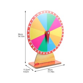 ULTECHNOVO 12 Inch Spinningss Prize Wheel, 10 Slots Tabletop Roulette Wheel with Stand, Spins The Roulette Wheel for Carnival, Trade Show, Spins Games Adult Party