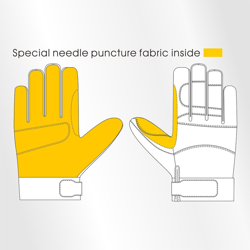 Intra-FIT Needle Puncture & Cut Resistant Gloves, Flexible and Breathable