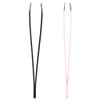 Pinzas de cejas de acero inoxidable Modern Rosa, 2 piezas