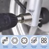 5Pcs 1/4" Hex Shank 8mm x 65mm Magnetic Nut Setter