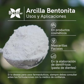 Arcilla Bentonita 1 Kg Natural Mascarilla Facial Spa                                                                                                  