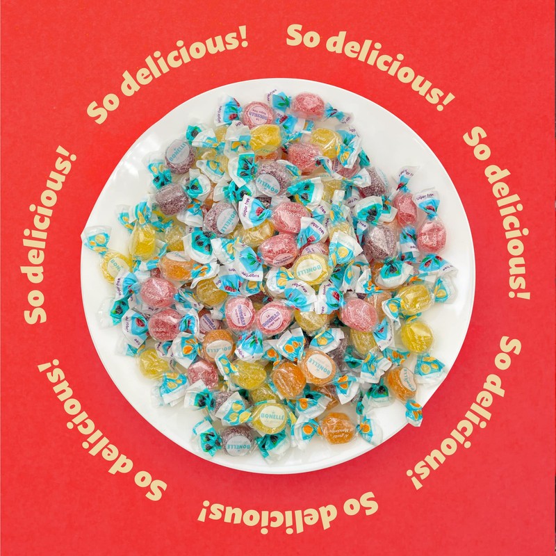 Bonelle Sugar-Free Jelly Candy, Assorted Fruit Flavors, 1.5-Pound Bag