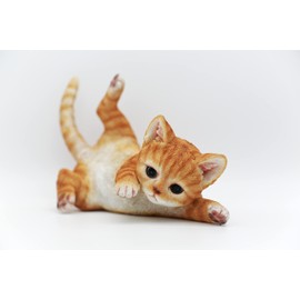 DecoTrend GmbH Decorative Figurine Small Cat Playing 23 x 12.5 x 15 cm