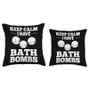 Bath Bombs Making Bathing Bomb Bubble Lavender Throw Pillow
