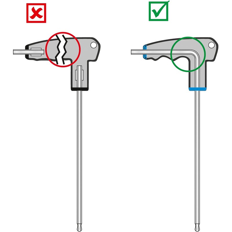 Matador 2 K T-Handle Wrench Torx T 10, 0446 0100