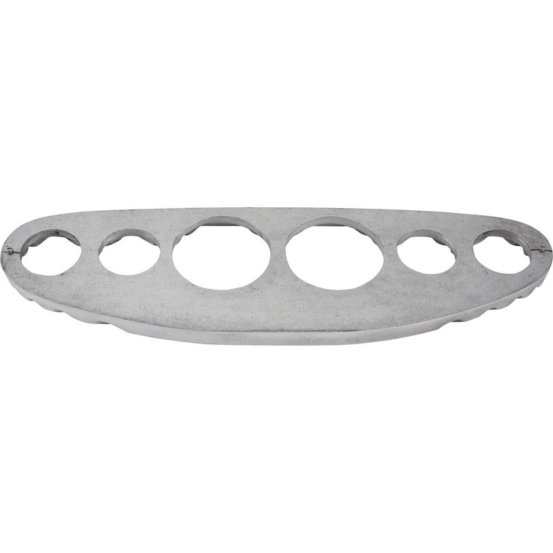 Finned Aluminum 6-Gauge Dash Panel, 3-3/8 Inch