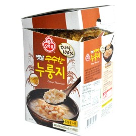 Ottogi Scorched Rice Chips – Korean Nurungji Snack, 2.1oz (60g) × 5 Packs, Crispy & Savory Traditional Rice Cracker