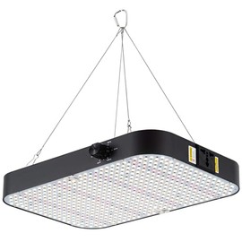 FECiDA 2024 Newest LED Grow Light 200 Watts Actual Power, 2x2 ft Dimmable Grow Gent Light, UV-IR Included Full Spectrum Plant Growing Lamp, Daisy Chain Function and Quiet Build-in Fan